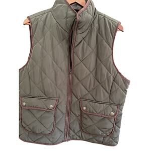Bass Vest Mens XL Quilted Puffer Packable Zipper Pockets Outdoors Fishing Casual
